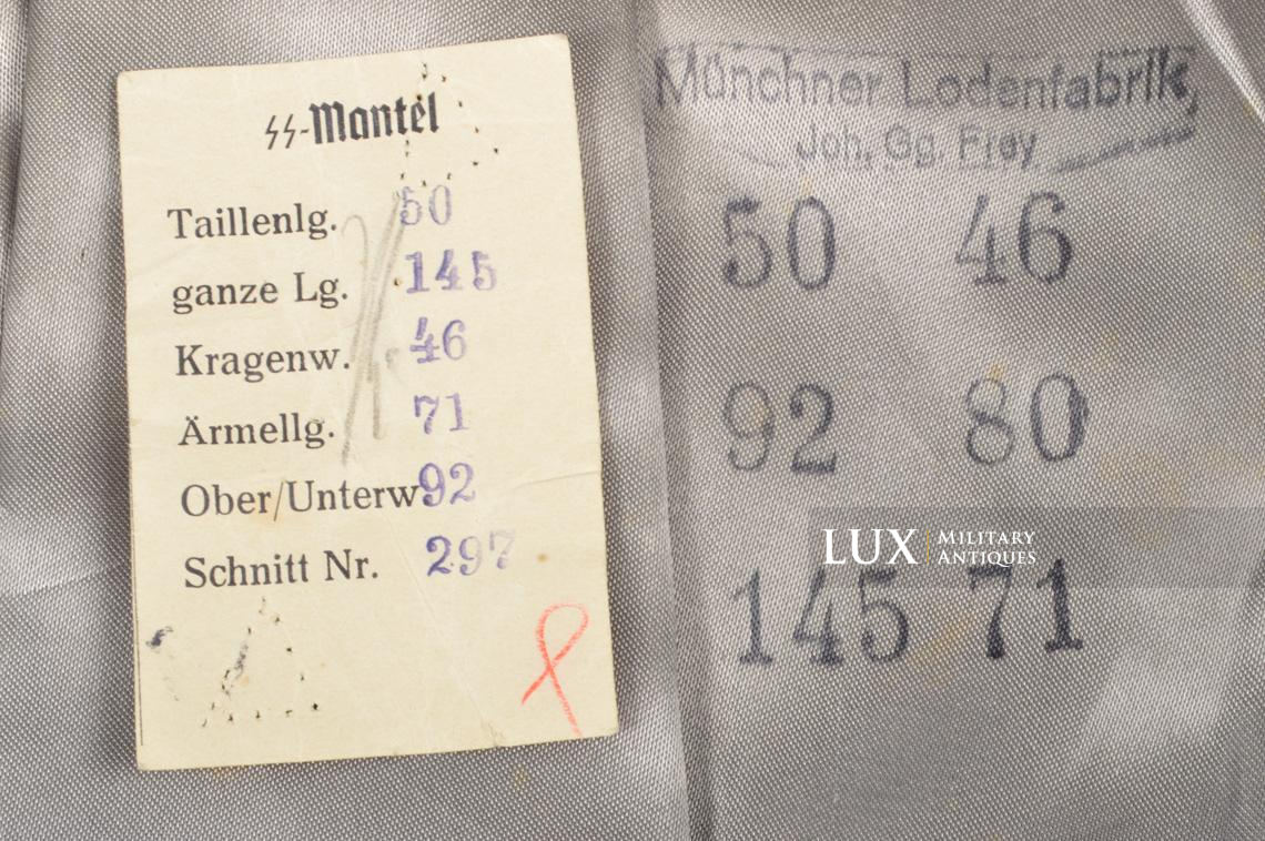 Waffen-SS M40 winter wool overcoat, « SS-Mantel » - photo 22