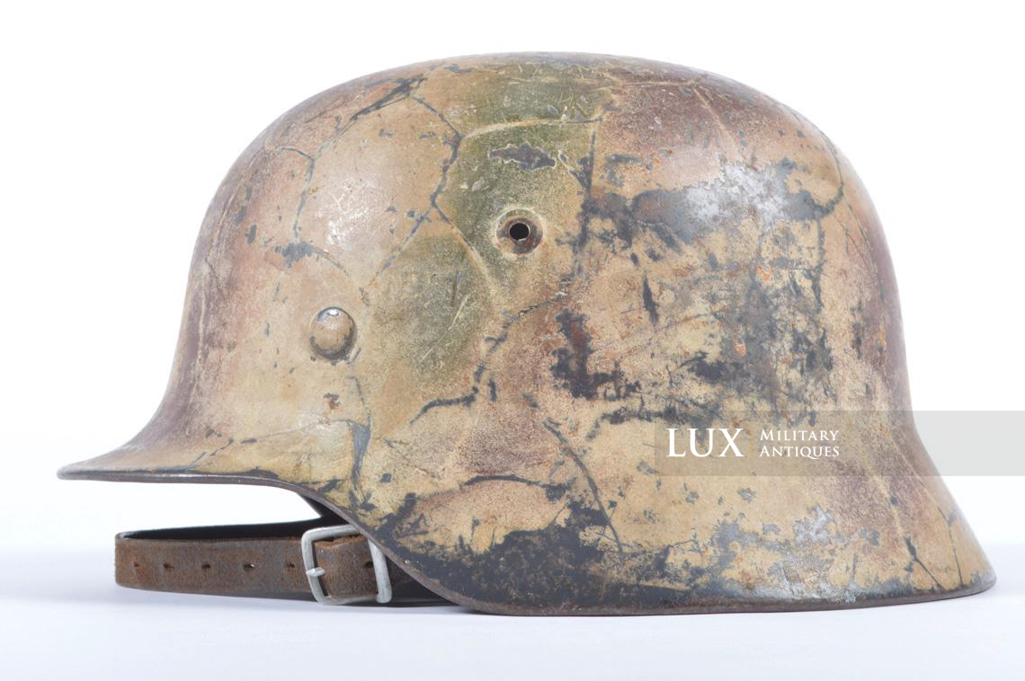 M35 Luftwaffe Three Tone Normandy Camouflage Helmet, « Ex-Chiken wire » - photo 6