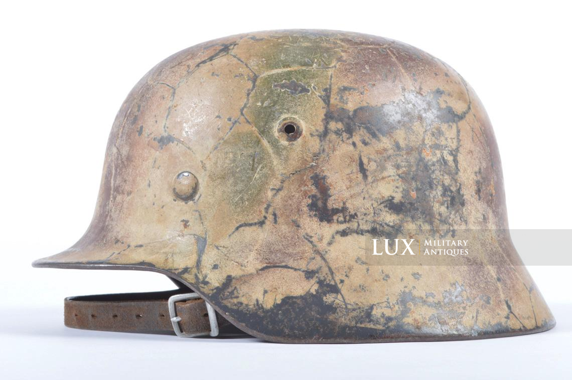 Casque M35 Luftwaffe camouflé trois tons Nomandie, « Ex-grillagé » - photo 4