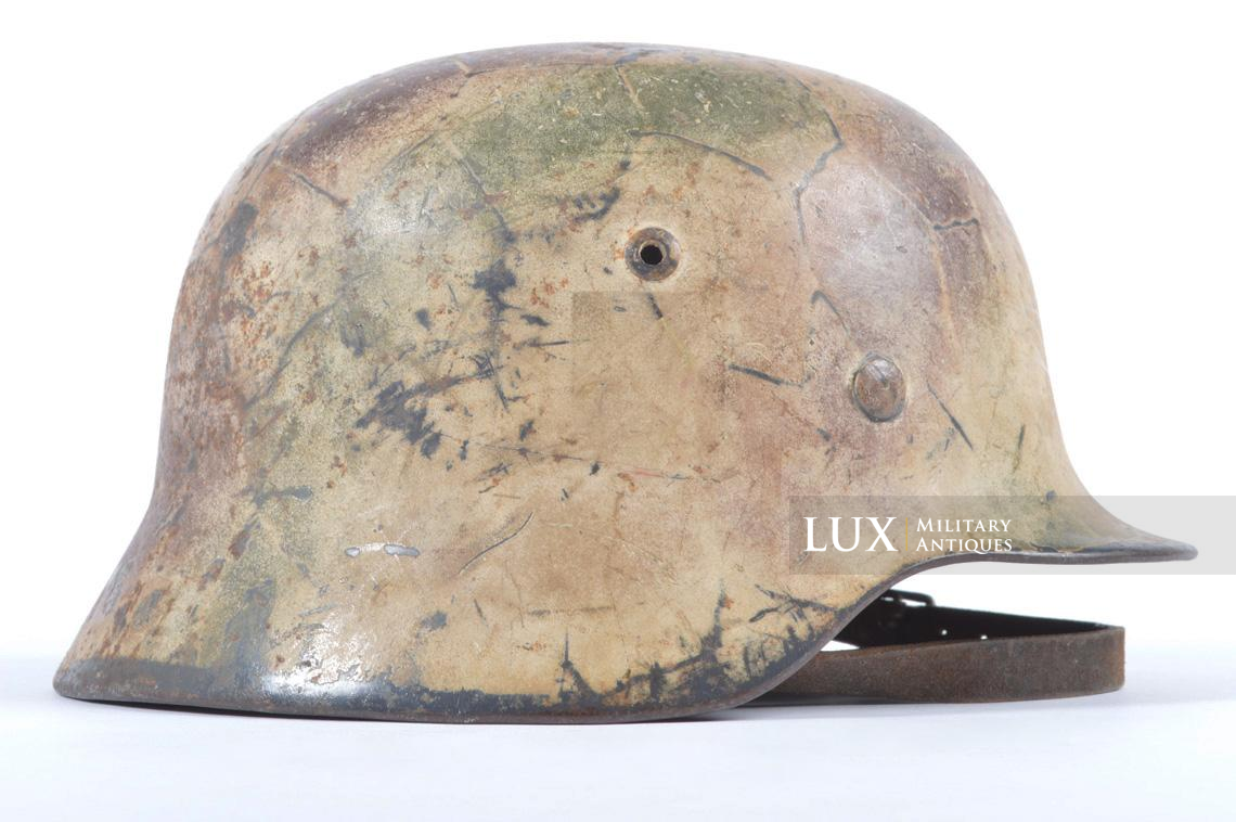 M35 Luftwaffe Three Tone Normandy Camouflage Helmet, « Ex-Chiken wire » - photo 10