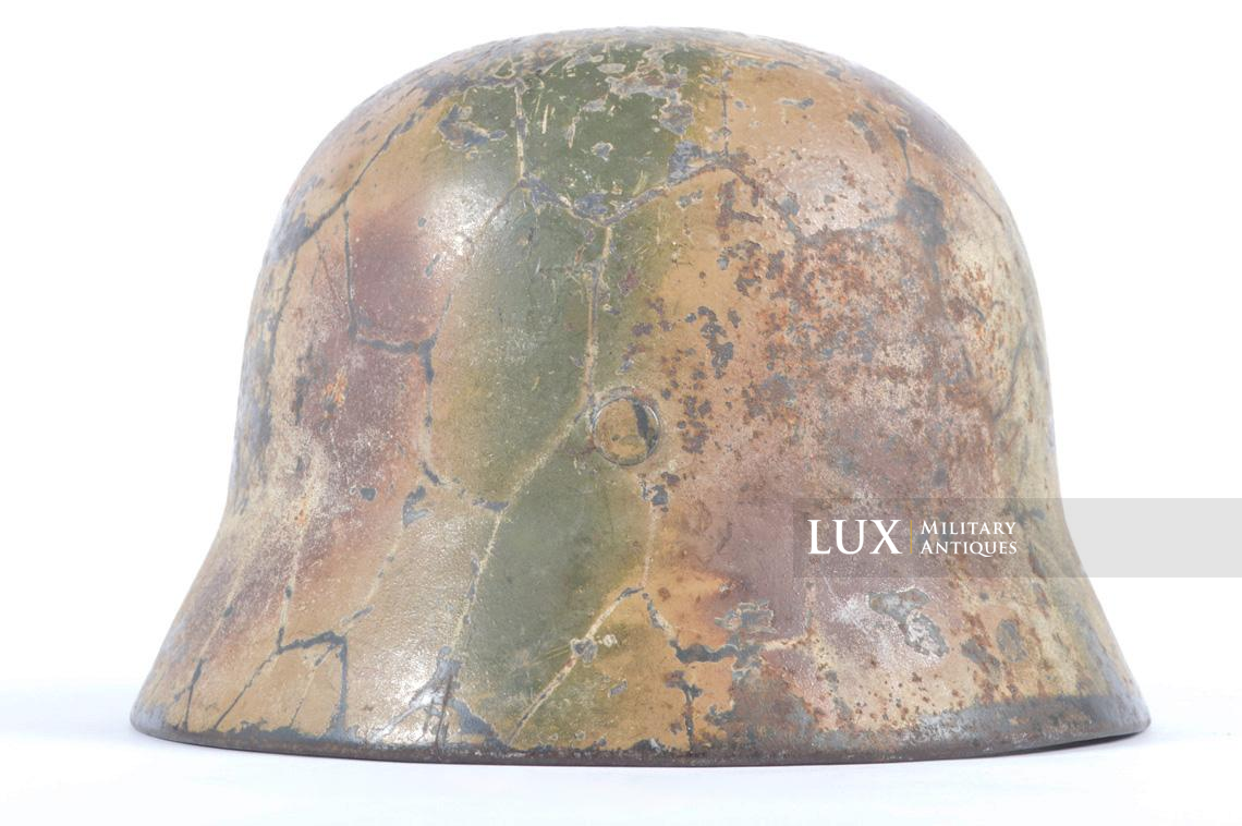 M35 Luftwaffe Three Tone Normandy Camouflage Helmet, « Ex-Chiken wire » - photo 12