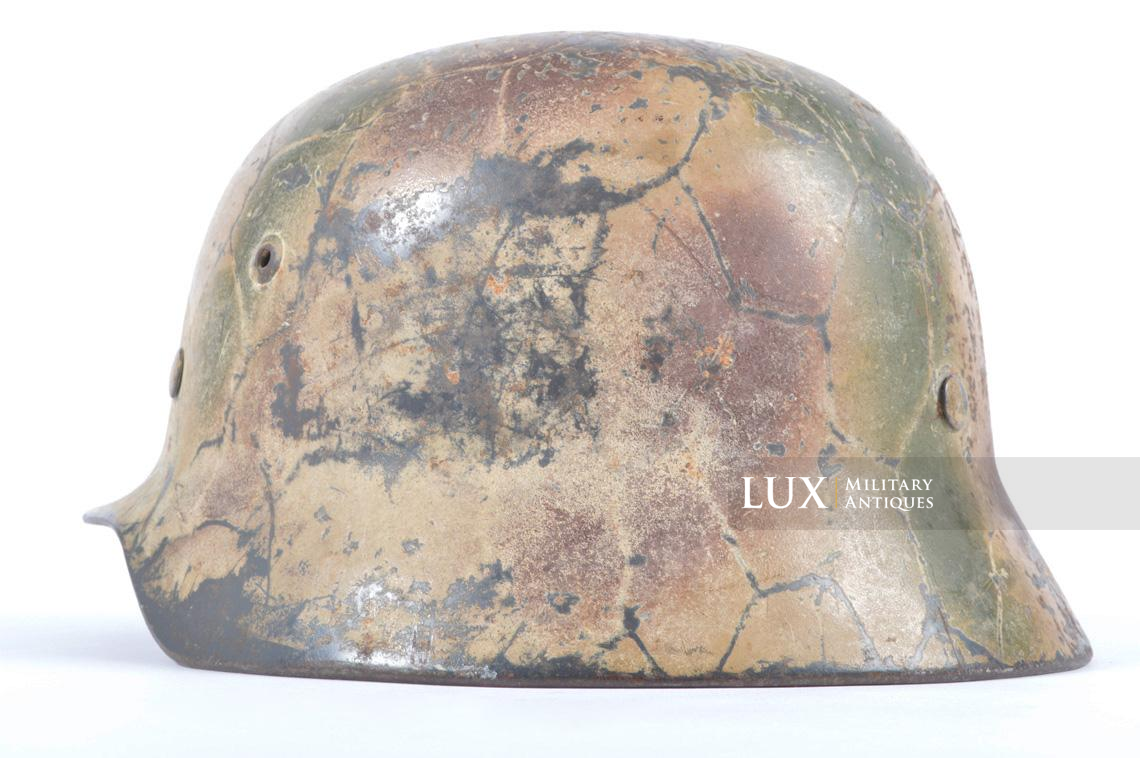 M35 Luftwaffe Three Tone Normandy Camouflage Helmet, « Ex-Chiken wire » - photo 13