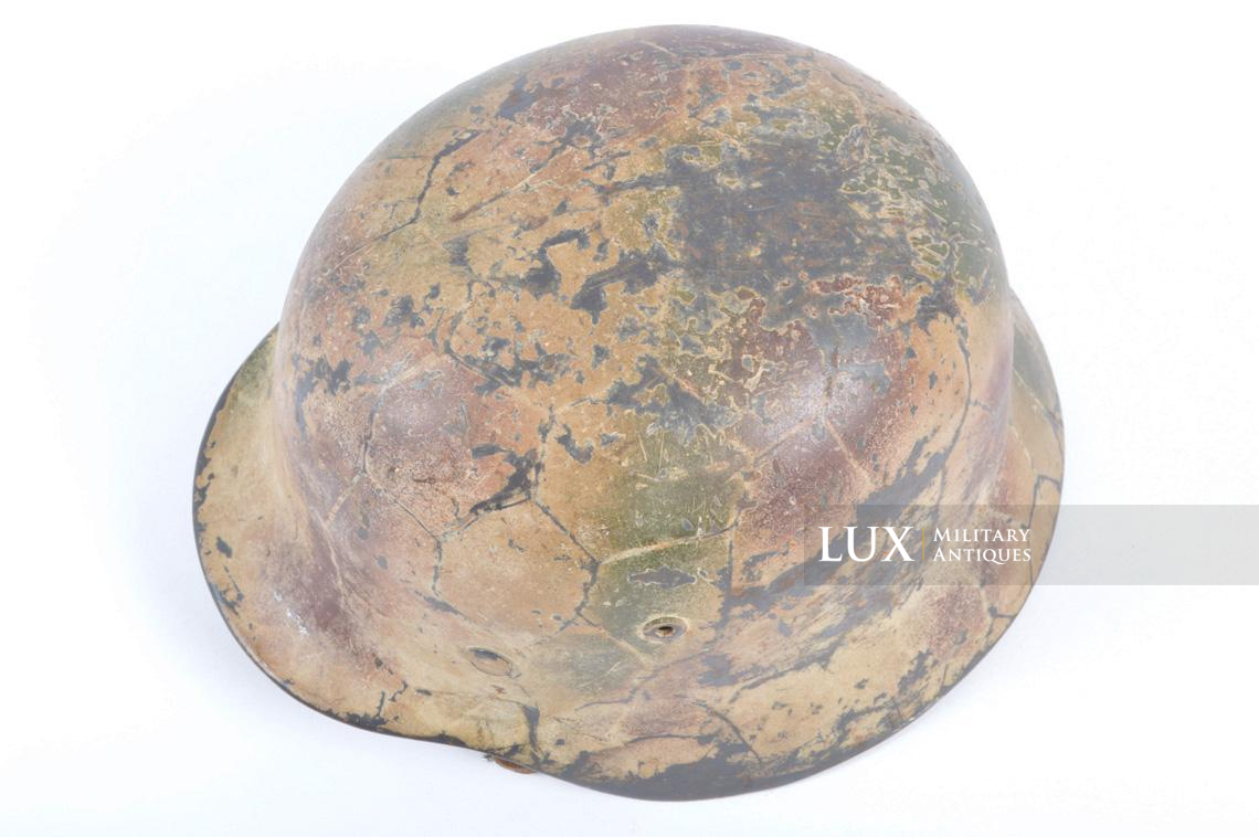 Casque M35 Luftwaffe camouflé trois tons Nomandie, « Ex-grillagé » - photo 14