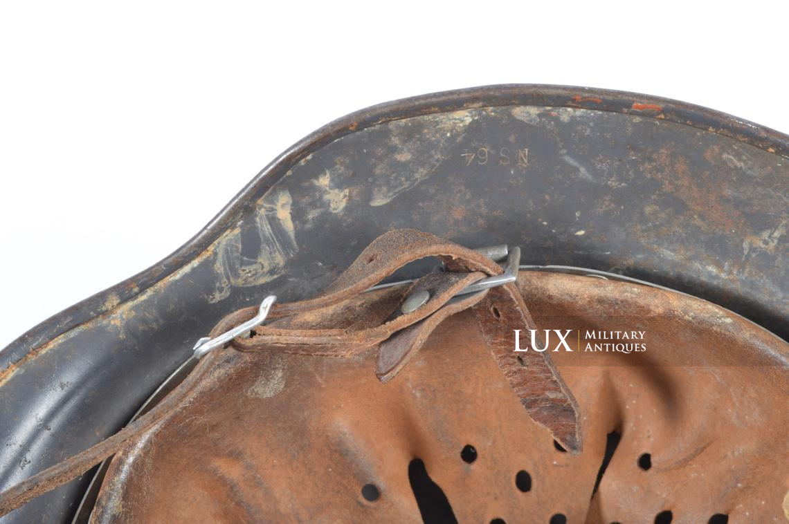 M35 Luftwaffe Three Tone Normandy Camouflage Helmet, « Ex-Chiken wire » - photo 44