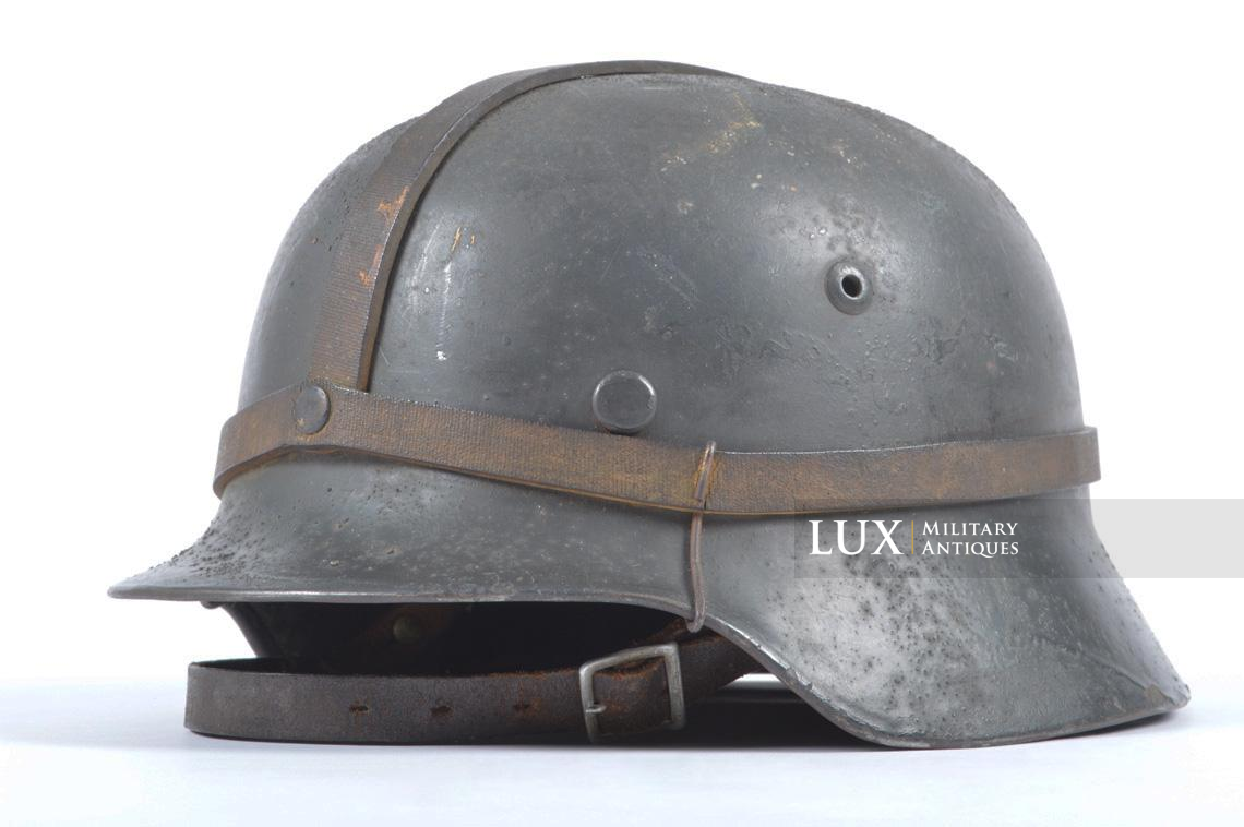M35 Luftwaffe sand textured camouflage helmet with rubber band system - photo 7