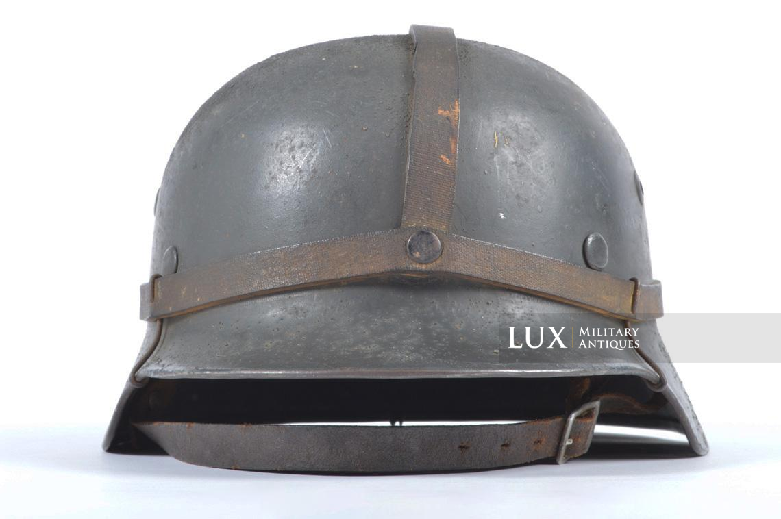M35 Luftwaffe sand textured camouflage helmet with rubber band system - photo 8