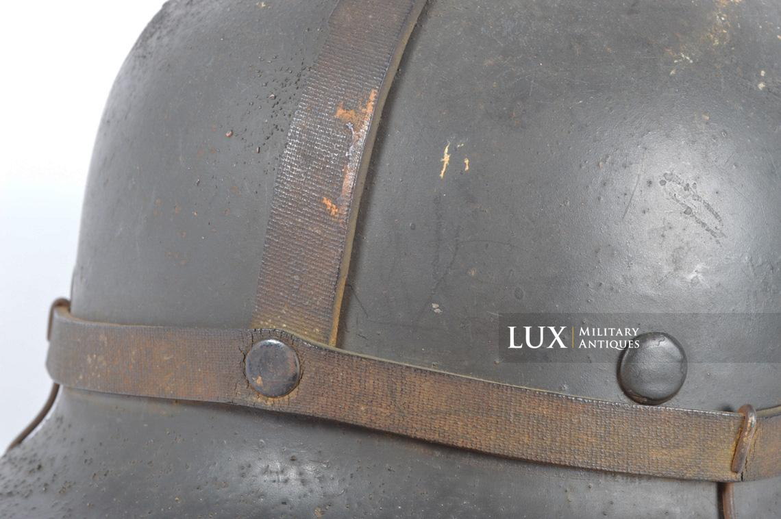 M35 Luftwaffe sand textured camouflage helmet with rubber band system - photo 17