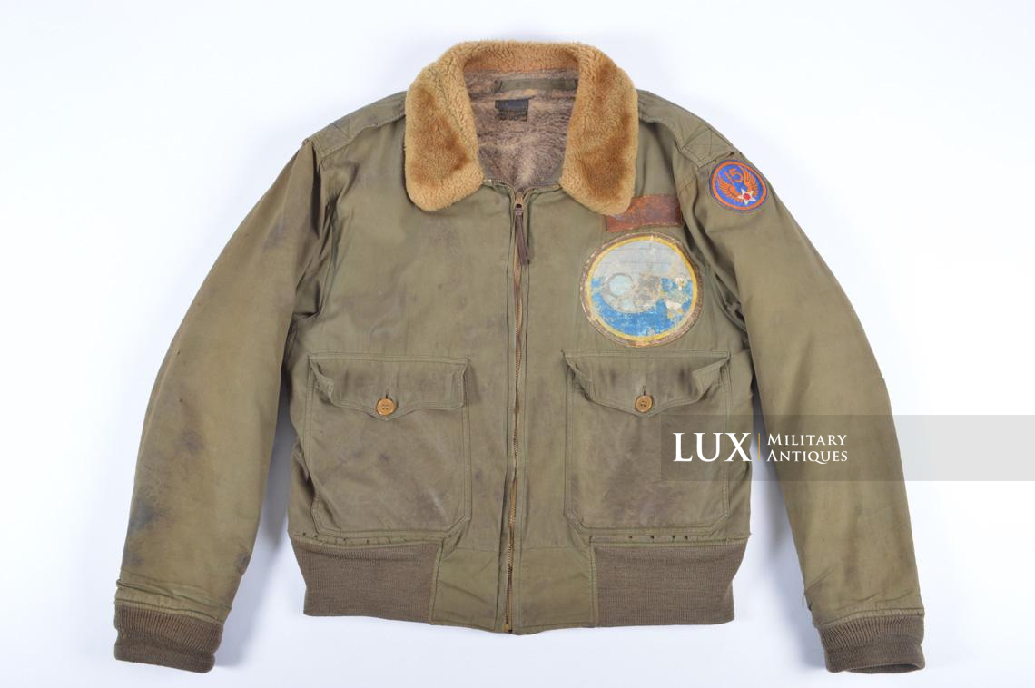 Blouson de vol USAAF B-10, S/Sgt. George A. Setser, « Hangar Annie » - photo 7