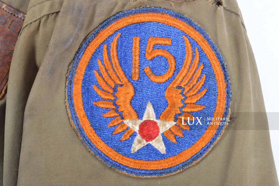 15th USAAF named and identified B-10 flight jacket, S/Sgt. George A. Setser, « Hangar Annie » - photo 15
