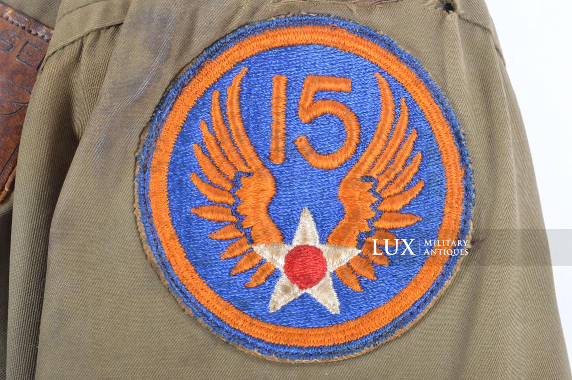 15th USAAF named and identified B-10 flight jacket, S/Sgt. George A. Setser, « Hangar Annie » - photo 15