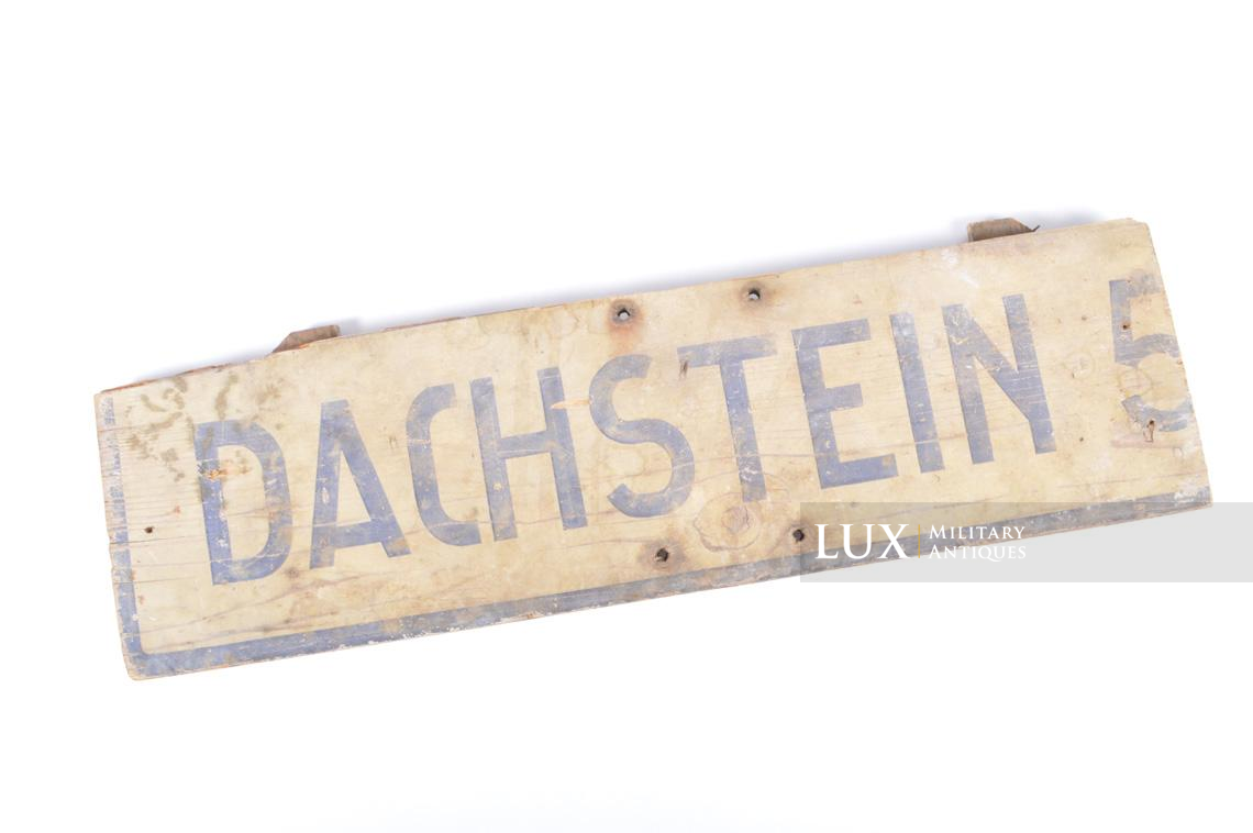 Panneau directionnel allemand « Dachstein », Alsace/France - photo 4