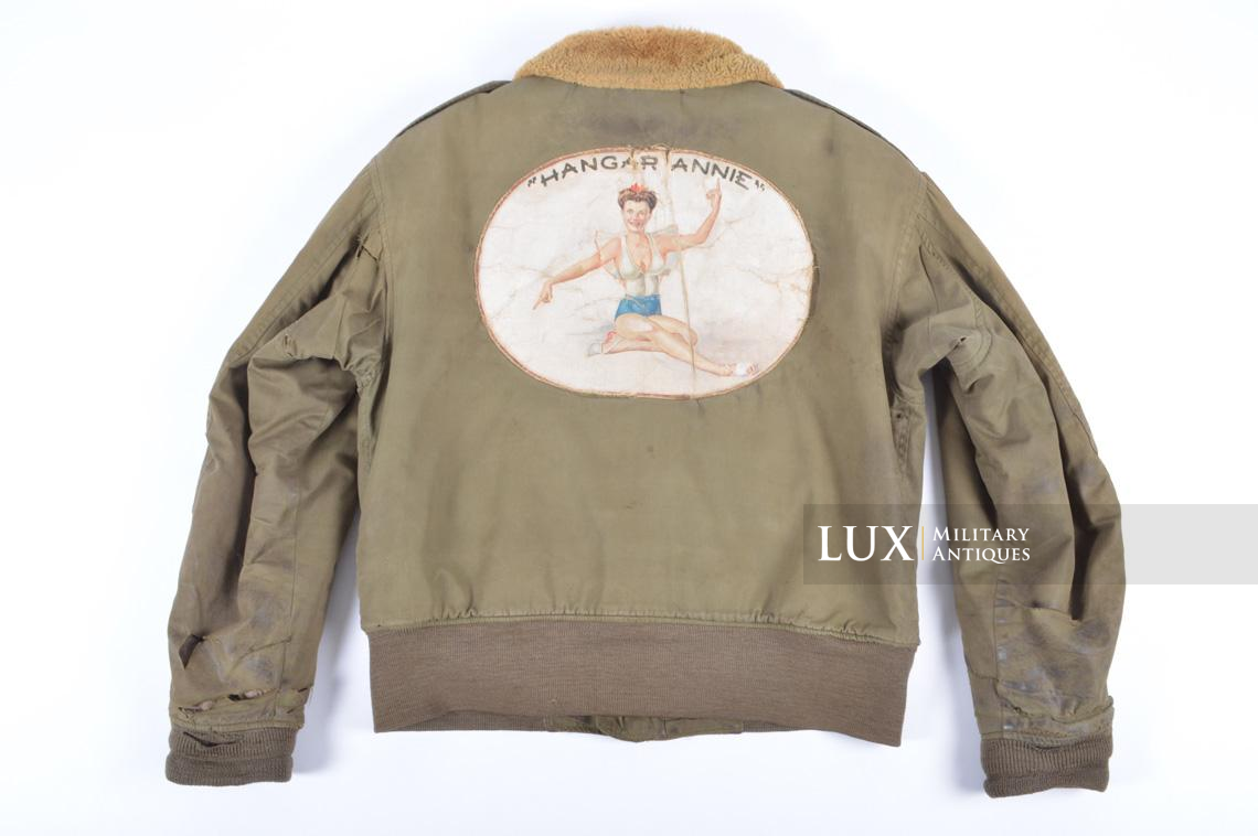 15th USAAF named and identified B-10 flight jacket, S/Sgt. George A. Setser, « Hangar Annie » - photo 4