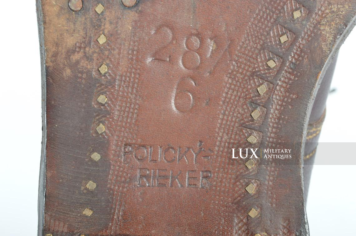 Bottes de saut de parachutiste allemand fin de guerre, « Policky-Rieker » - photo 25