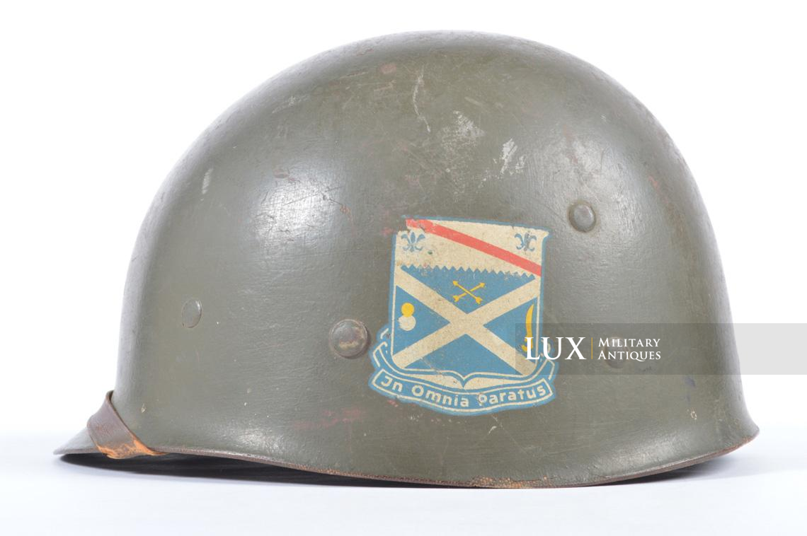 USM1 1st Infantry Division « Nuremberg » war crimes lieutenant's helmet liner - photo 10