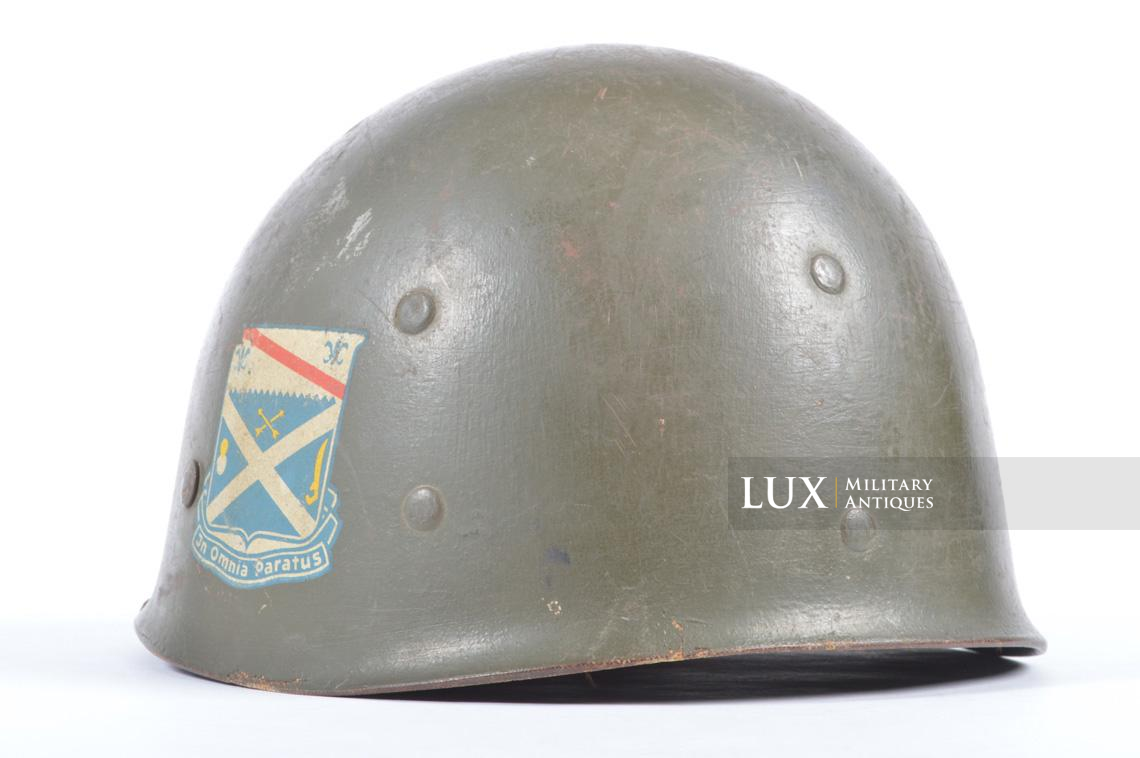 USM1 1st Infantry Division « Nuremberg » war crimes lieutenant's helmet liner - photo 11