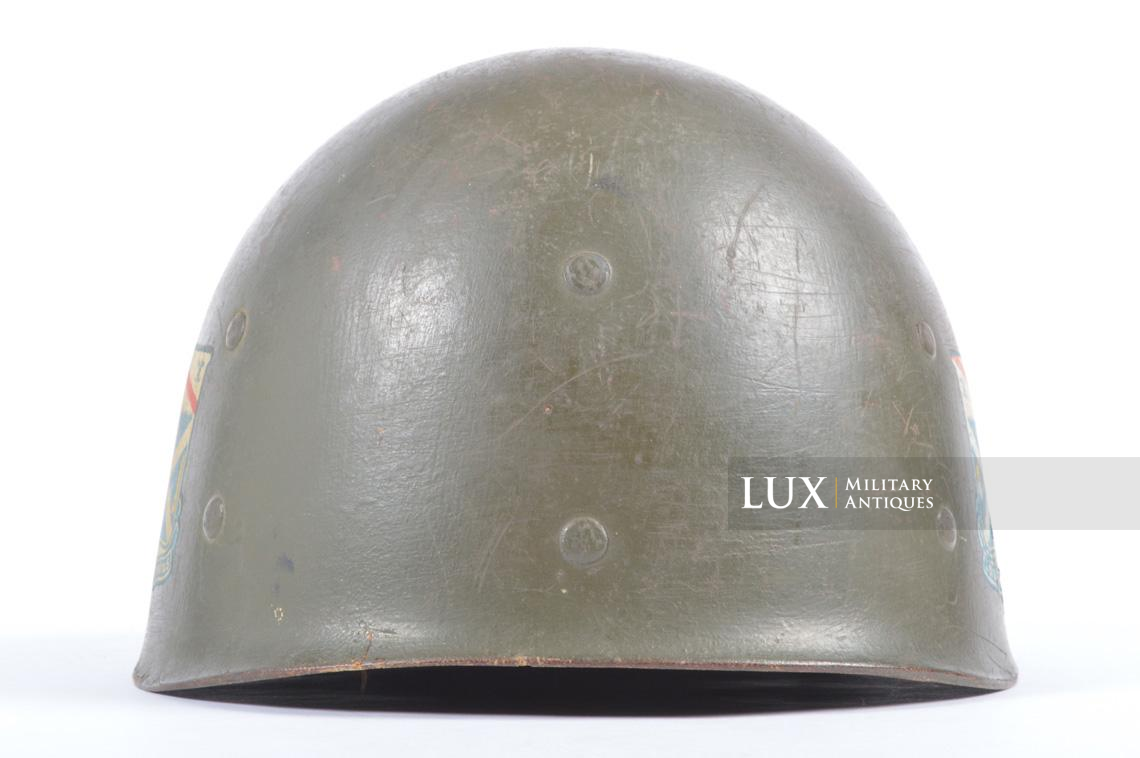 USM1 1st Infantry Division « Nuremberg » war crimes lieutenant's helmet liner - photo 12