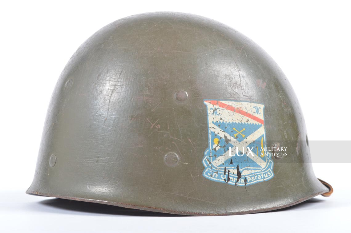 USM1 1st Infantry Division « Nuremberg » war crimes lieutenant's helmet liner - photo 13