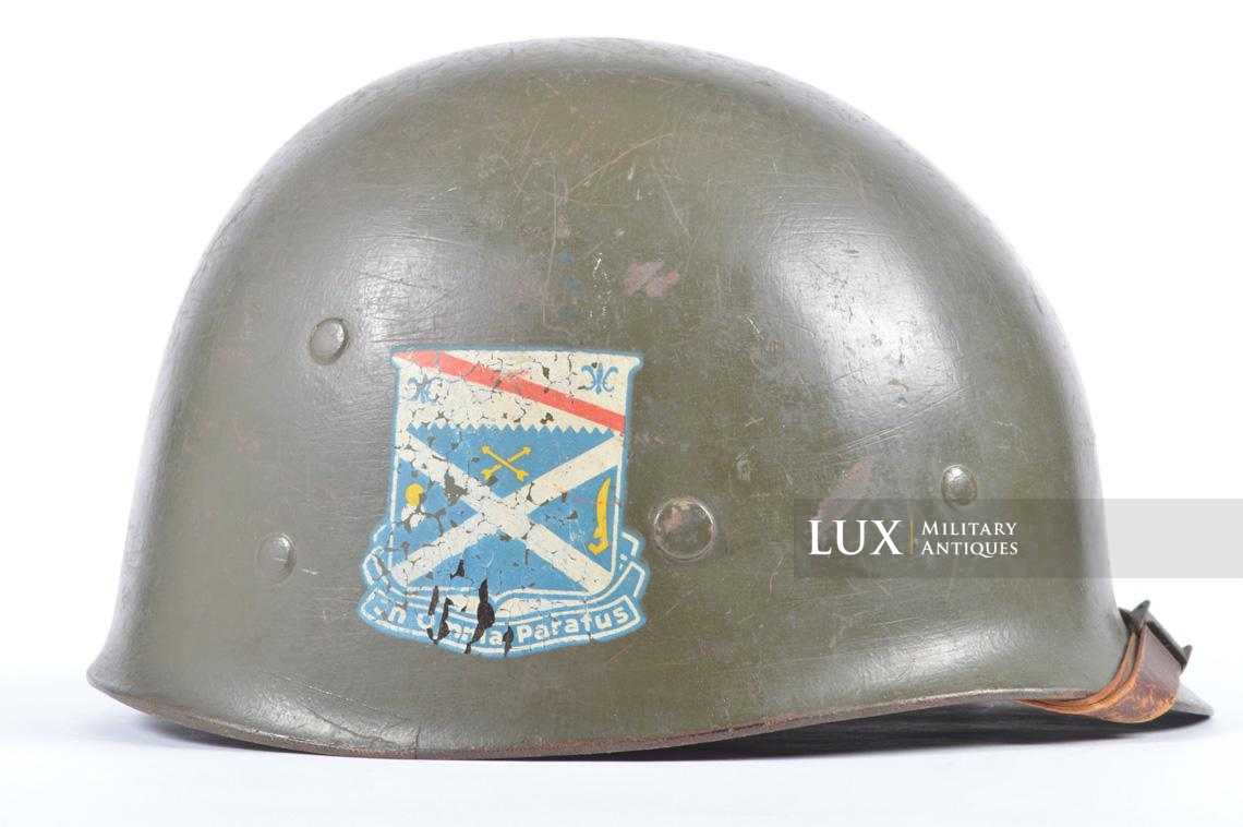 USM1 1st Infantry Division « Nuremberg » war crimes lieutenant's helmet liner - photo 14