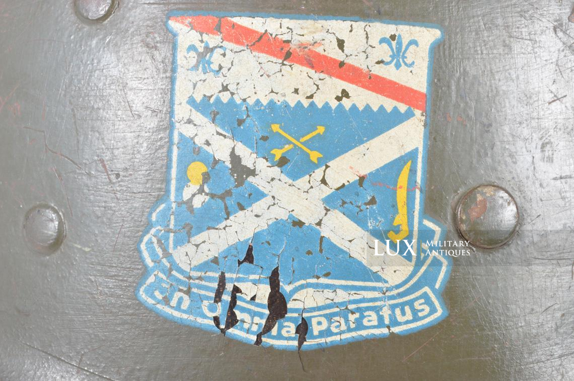 USM1 1st Infantry Division « Nuremberg » war crimes lieutenant's helmet liner - photo 32