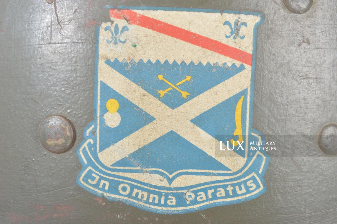 USM1 1st Infantry Division « Nuremberg » war crimes lieutenant's helmet liner - photo 25