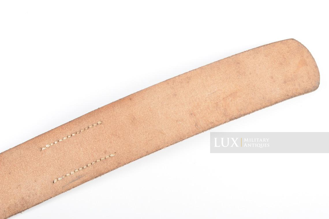 Early German combat service leather belt in natural brown leather, « 1938 » - photo 13