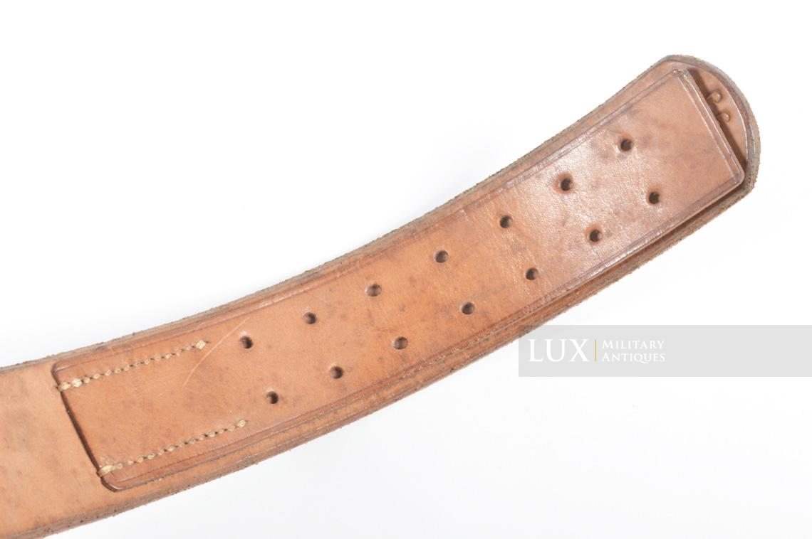 Early German combat service leather belt in natural brown leather, « 1938 » - photo 15