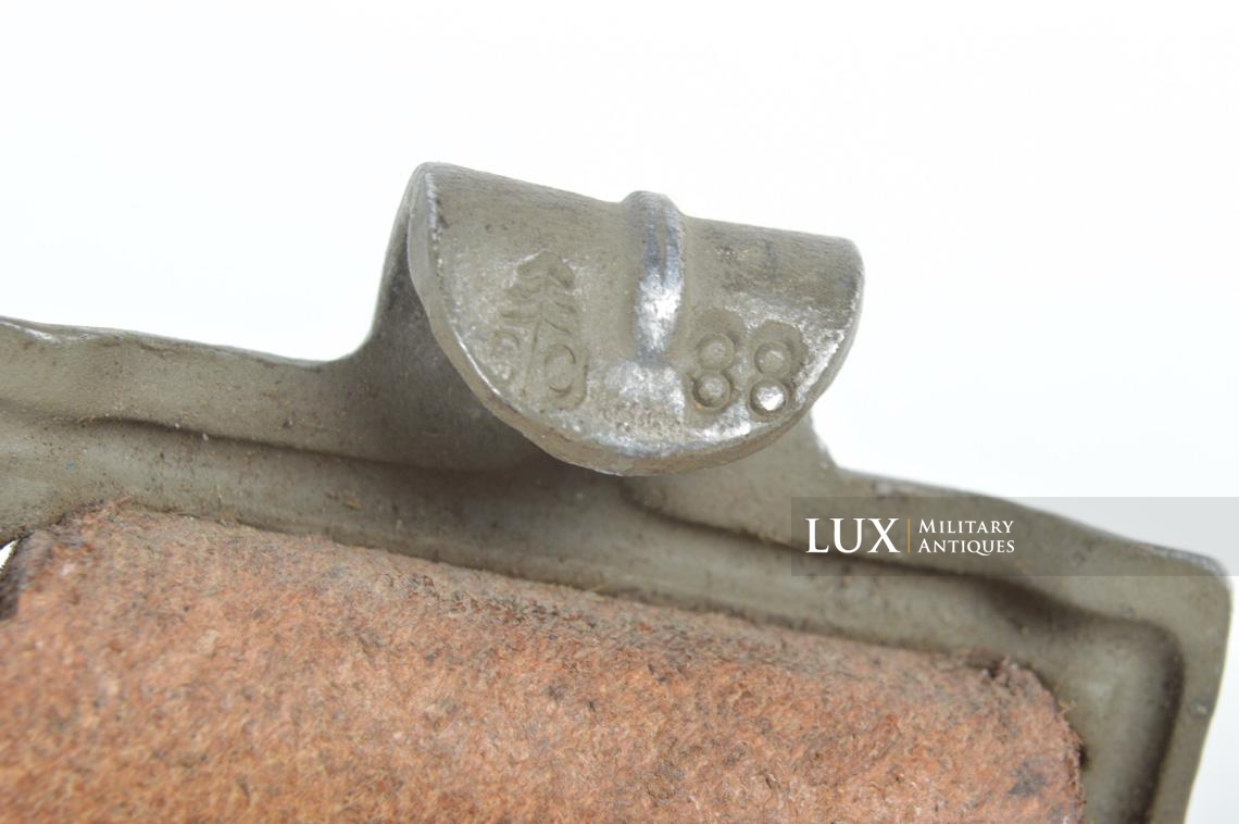 Early German combat service leather belt in natural brown leather, « 1938 » - photo 9