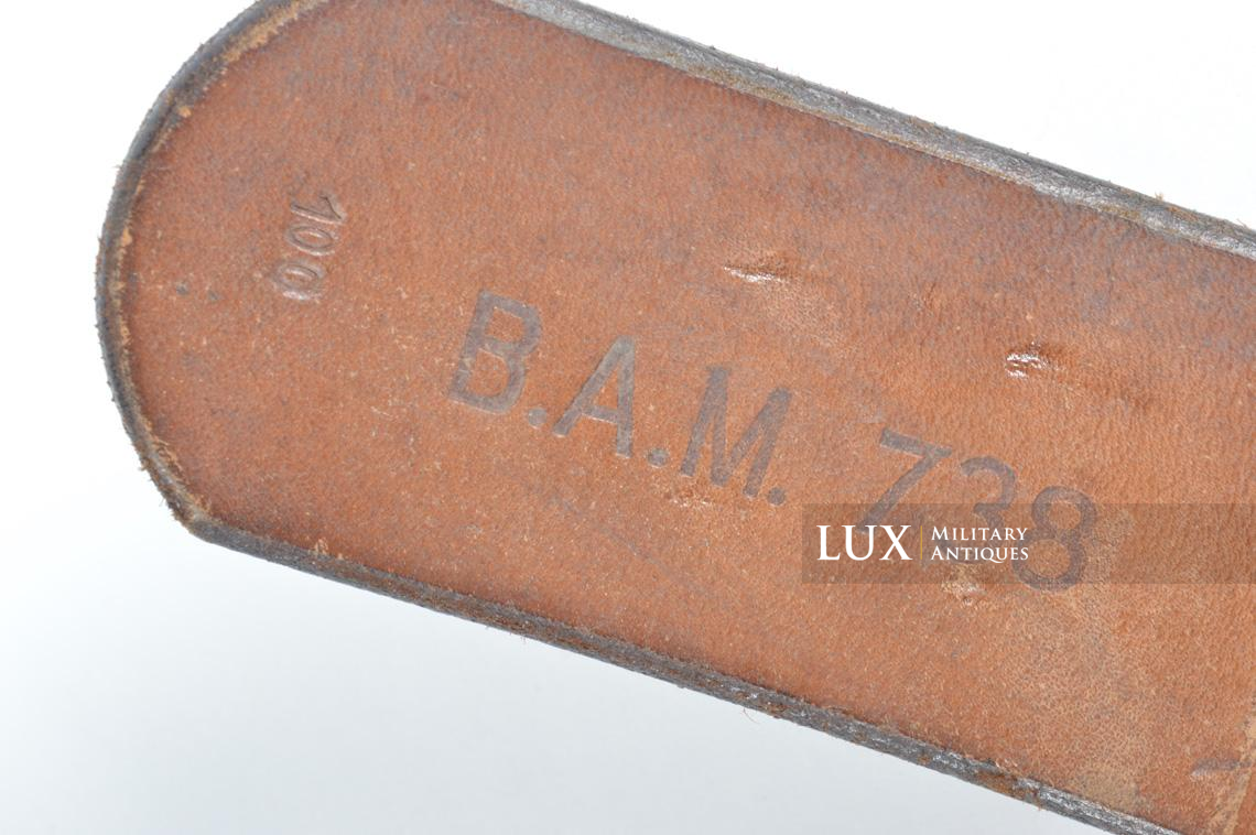Unissued early German leather belt in natural brown leather, « 1938 » - photo 13