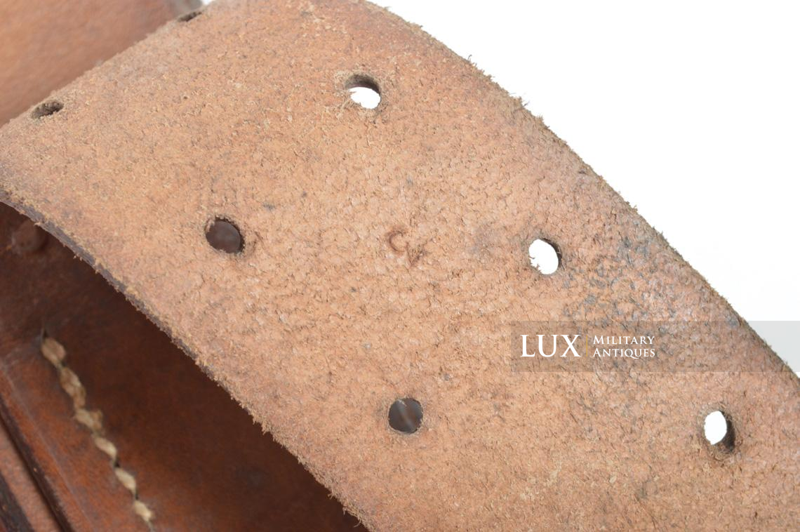 Unissued early German leather belt in natural brown leather, « 1938 » - photo 14