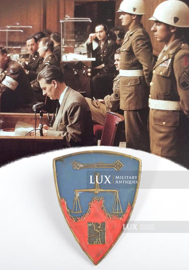 USM1 1st Infantry Division « Nuremberg » war crimes lieutenant's helmet liner - photo 55