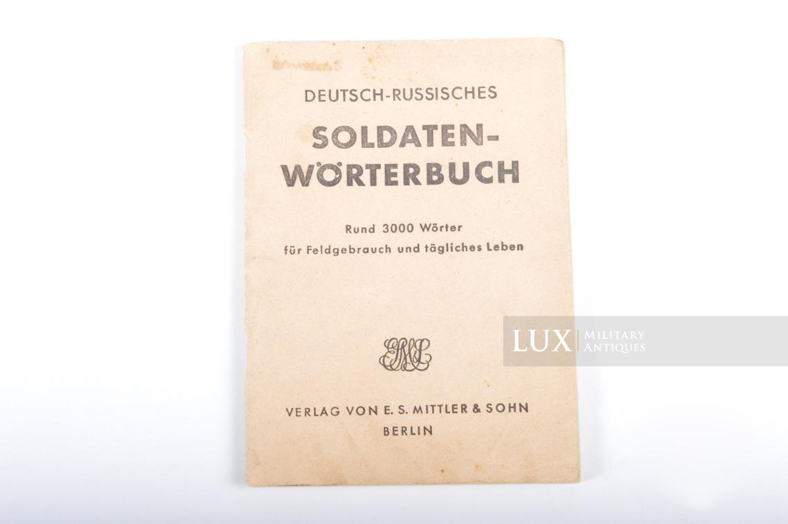 Dictionnaire de poche Wehrmacht, « Allemand-Russe » - photo 4