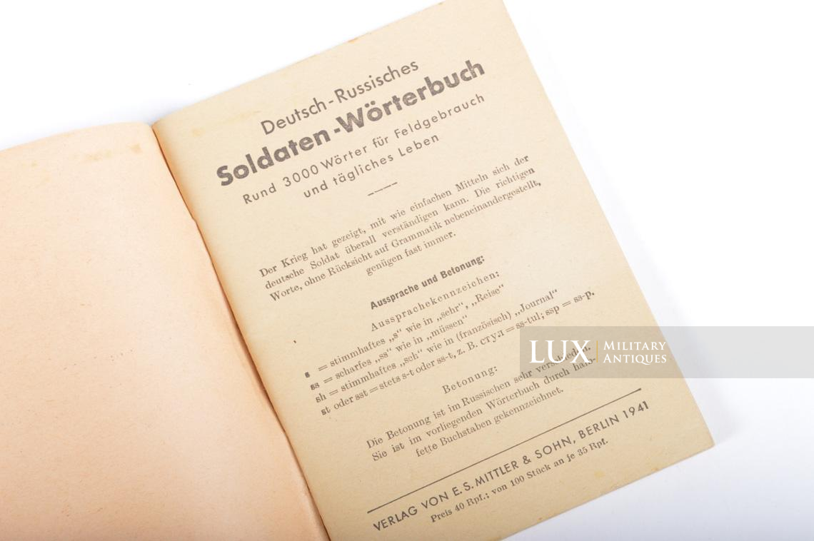 Dictionnaire de poche Wehrmacht, « Allemand-Russe » - photo 8
