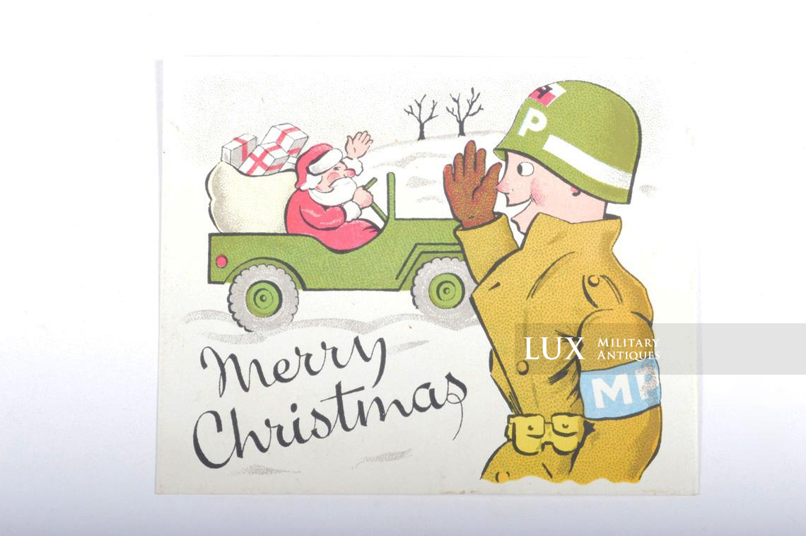 Rare first US Army Merry Christmas card, « 1944 » - photo 4
