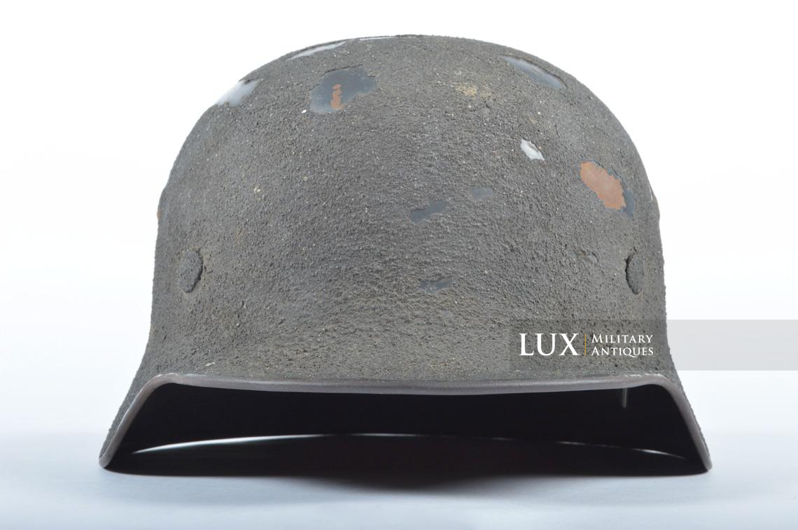 M35 Luftwaffe heavy sand textured camouflage helmet, named « Uffz. KIELMANN » - photo 9