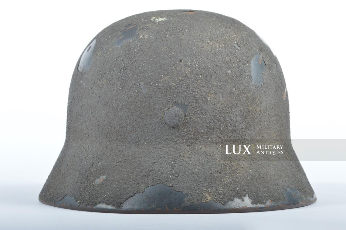 M35 Luftwaffe heavy sand textured camouflage helmet, named « Uffz. KIELMANN » - photo 13