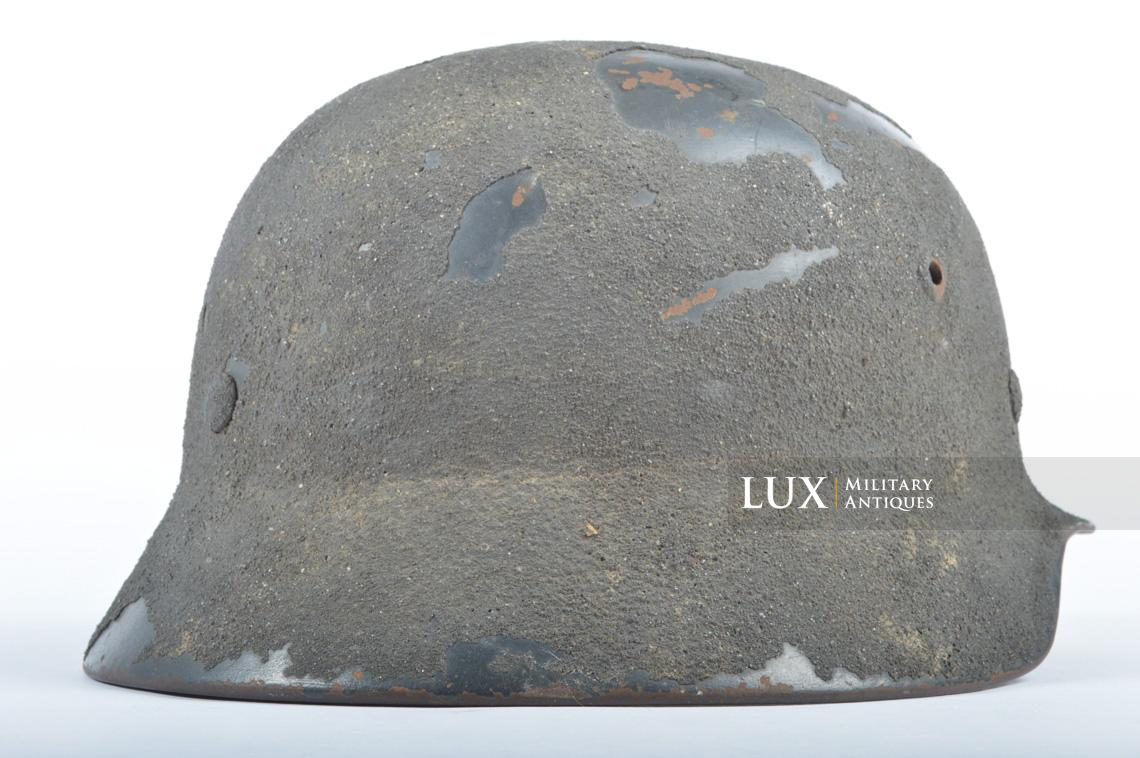 M35 Luftwaffe heavy sand textured camouflage helmet, named « Uffz. KIELMANN » - photo 14