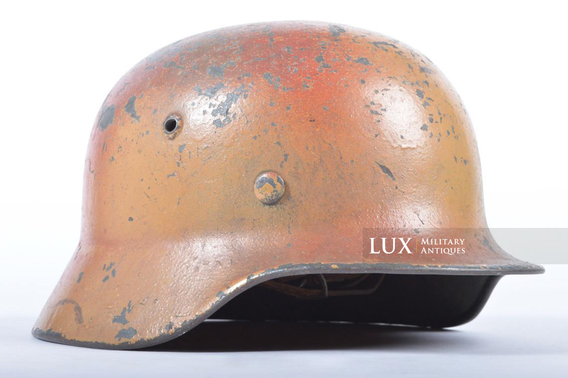 M35 reissue Heer late-war three-tone camouflage combat helmet, « December 44 / woodwork find » - photo 9