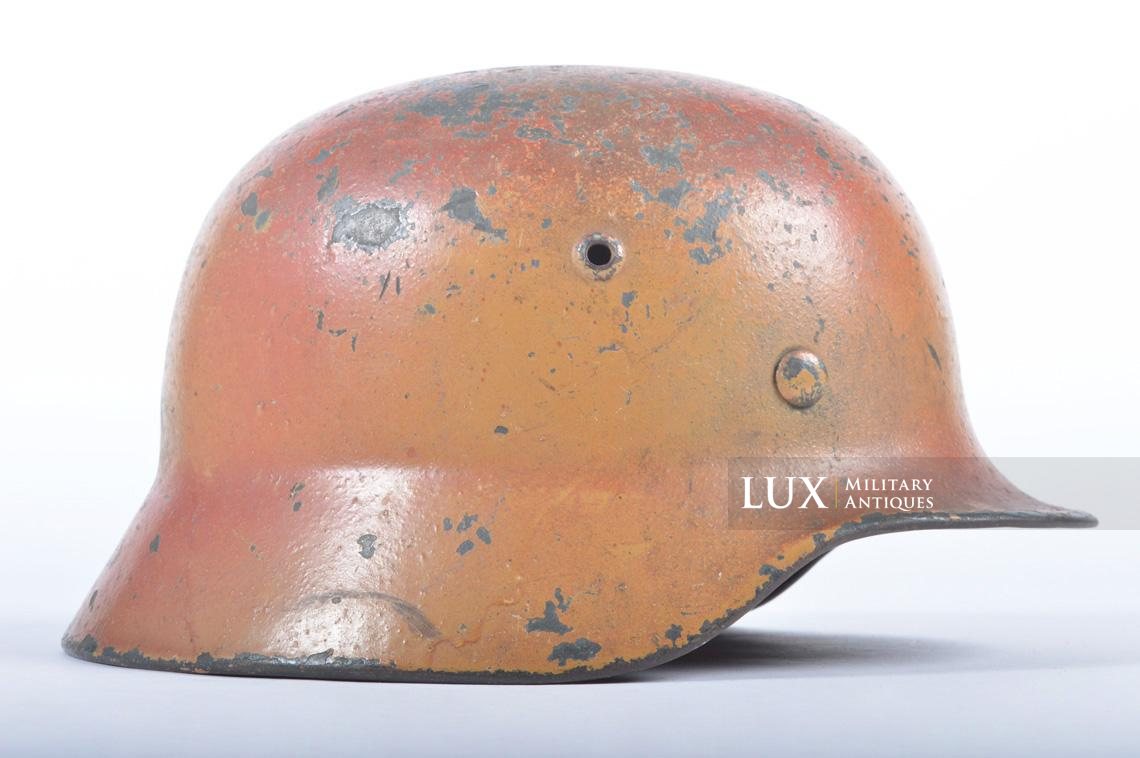 M35 reissue Heer late-war three-tone camouflage combat helmet, « December 44 / woodwork find » - photo 10