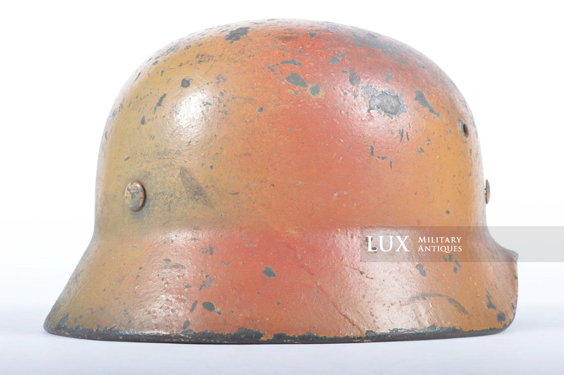 M35 reissue Heer late-war three-tone camouflage combat helmet, « December 44 / woodwork find » - photo 11