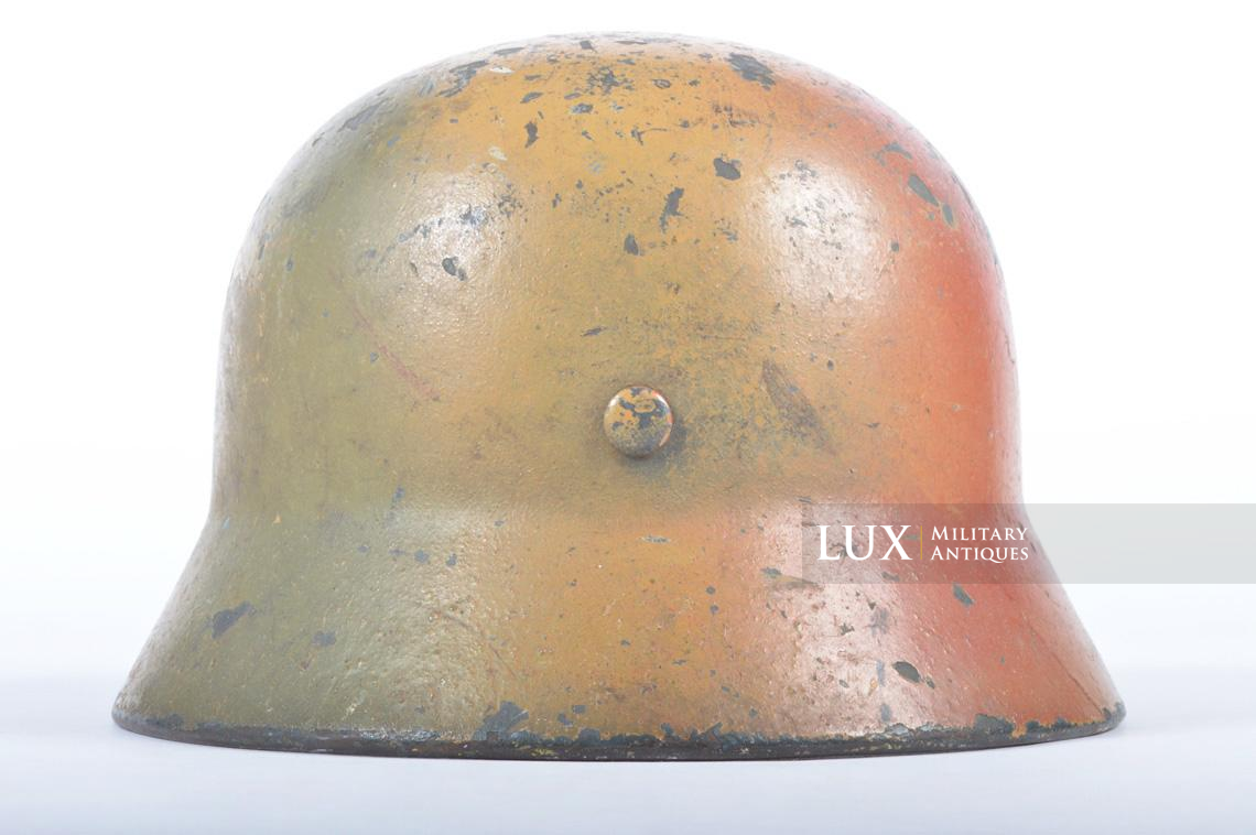 M35 reissue Heer late-war three-tone camouflage combat helmet, « December 44 / woodwork find » - photo 12