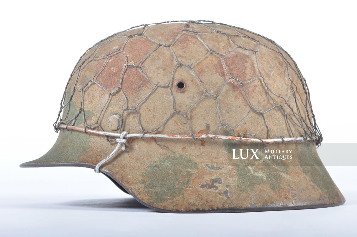M35 Heer three-tone sand camouflage chicken wire combat helmet - photo 4