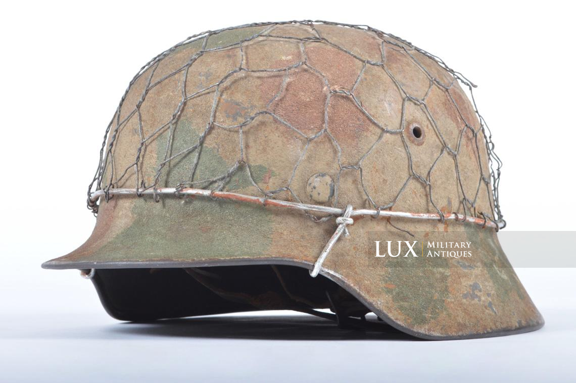 M35 Heer three-tone sand camouflage chicken wire combat helmet - photo 7