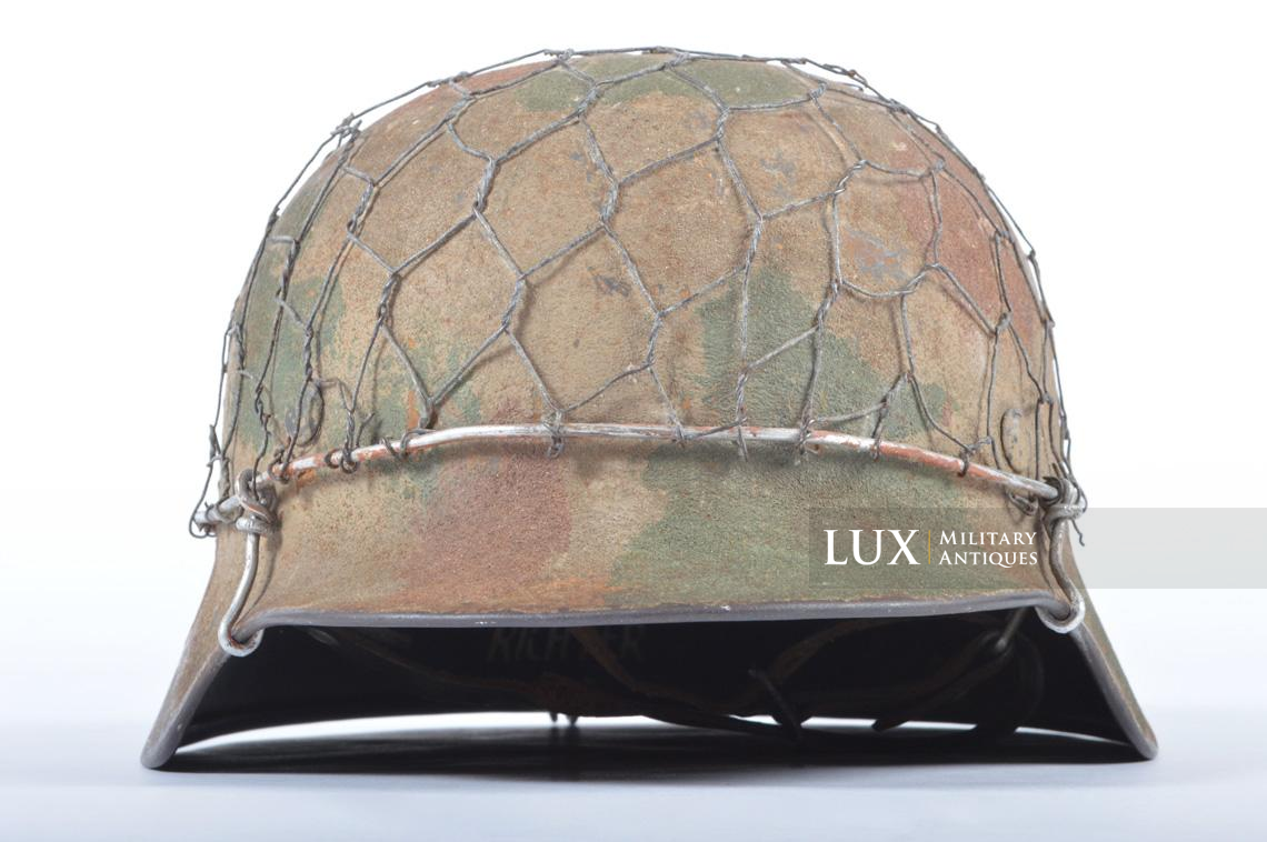 M35 Heer three-tone sand camouflage chicken wire combat helmet - photo 8