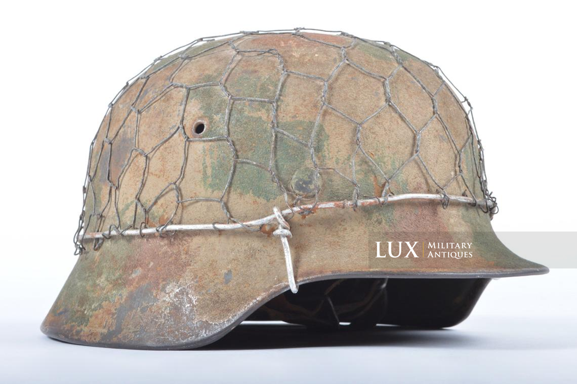 M35 Heer three-tone sand camouflage chicken wire combat helmet - photo 9