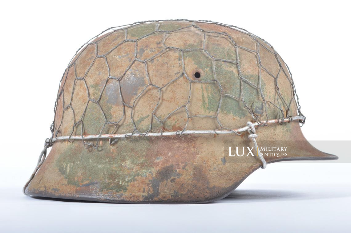 M35 Heer three-tone sand camouflage chicken wire combat helmet - photo 10