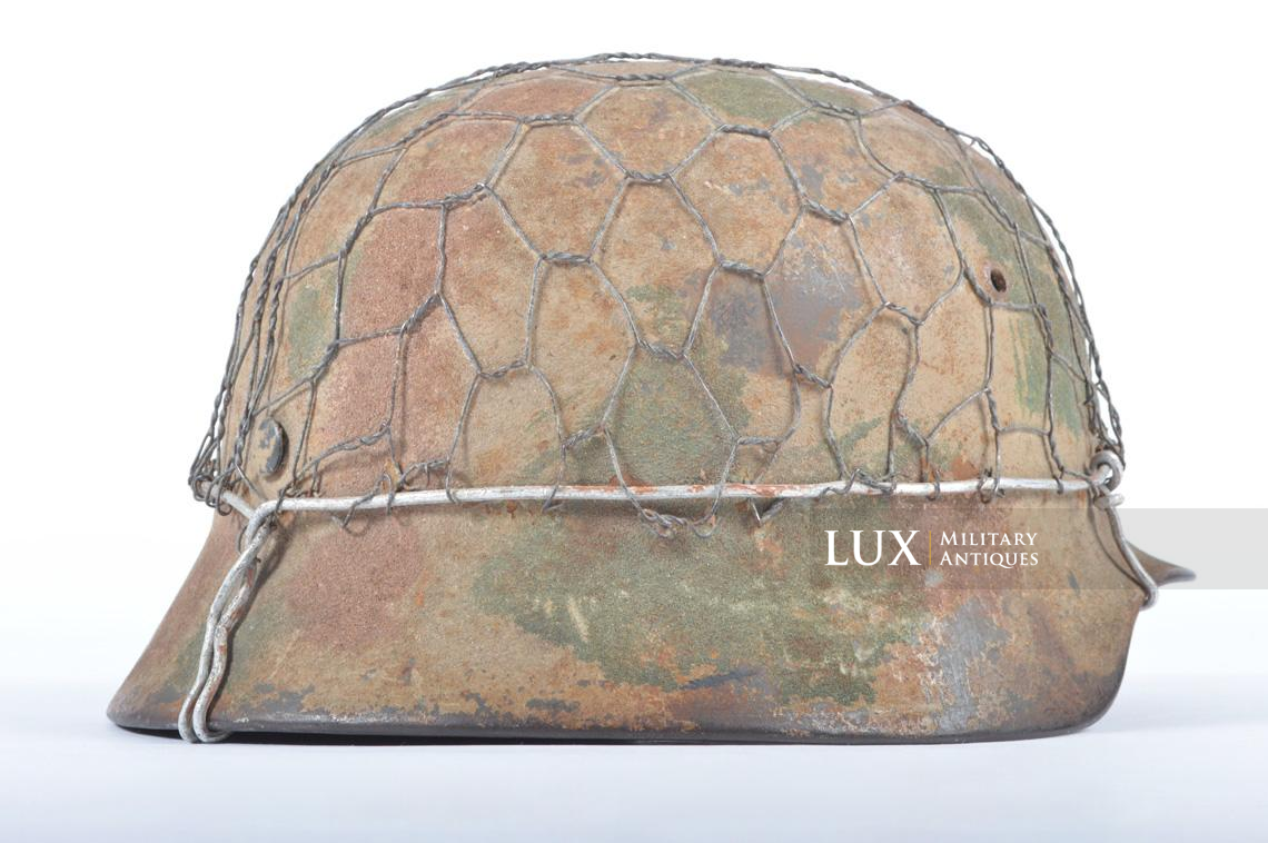 M35 Heer three-tone sand camouflage chicken wire combat helmet - photo 11