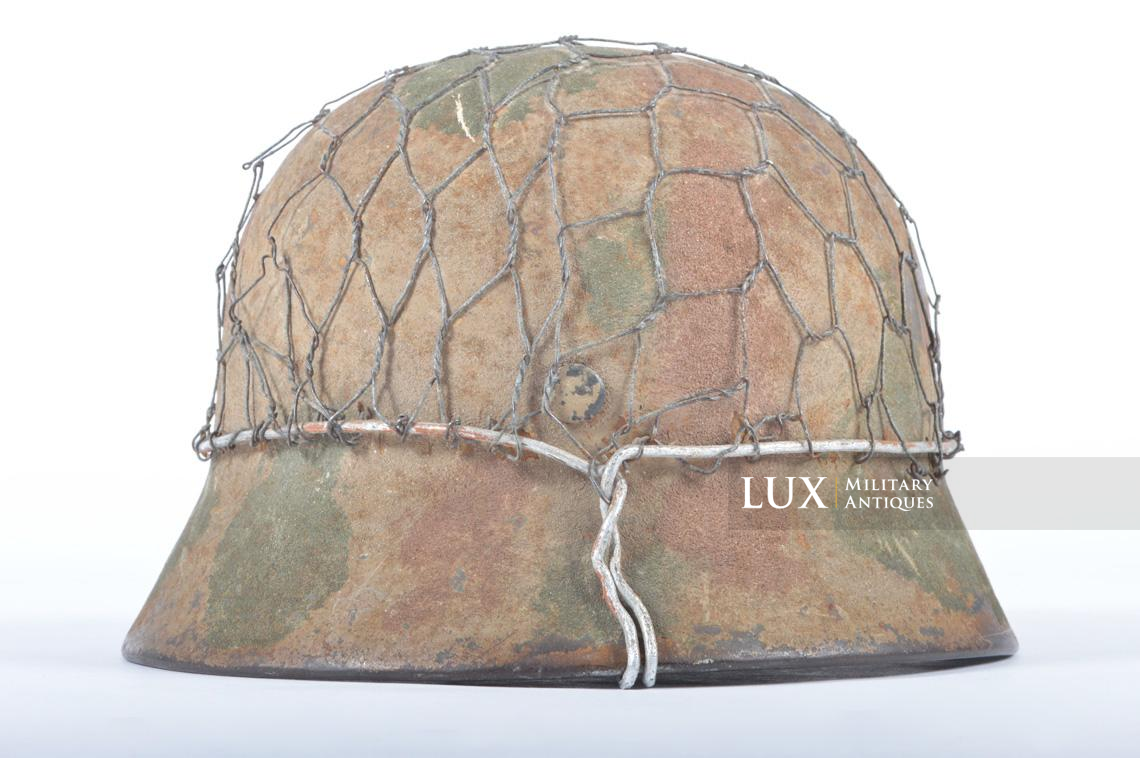 M35 Heer three-tone sand camouflage chicken wire combat helmet - photo 12
