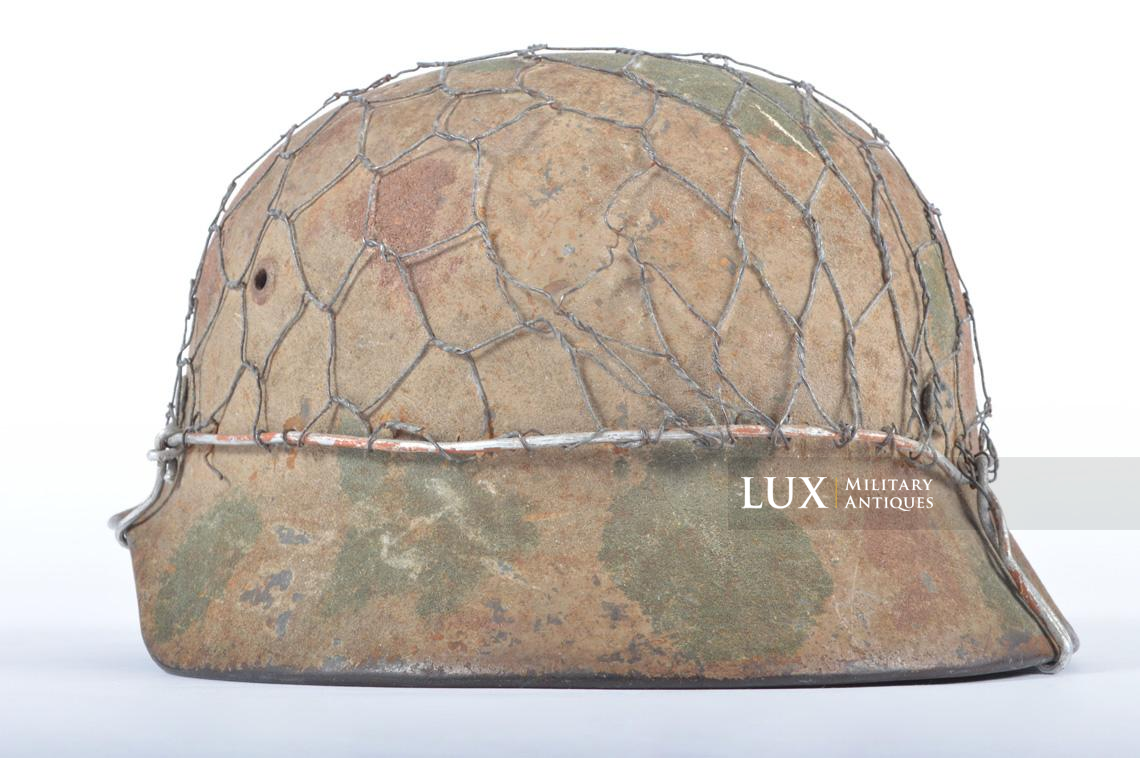 M35 Heer three-tone sand camouflage chicken wire combat helmet - photo 13