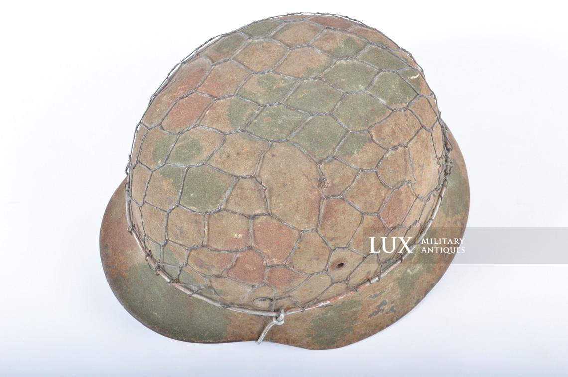 M35 Heer three-tone sand camouflage chicken wire combat helmet - photo 14