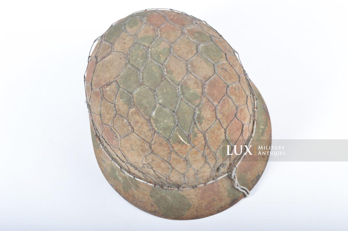 M35 Heer three-tone sand camouflage chicken wire combat helmet - photo 16